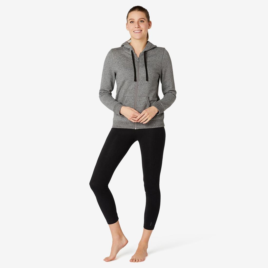 Warm Zippe Fitness Hoodie, Grey, , large image number 2
