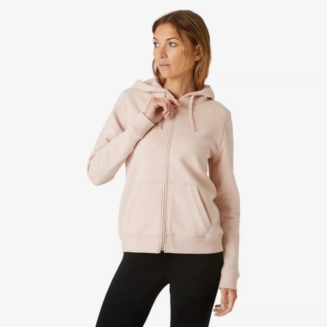 Warm Zippe Fitness Hoodie, Grey, , large image number 14