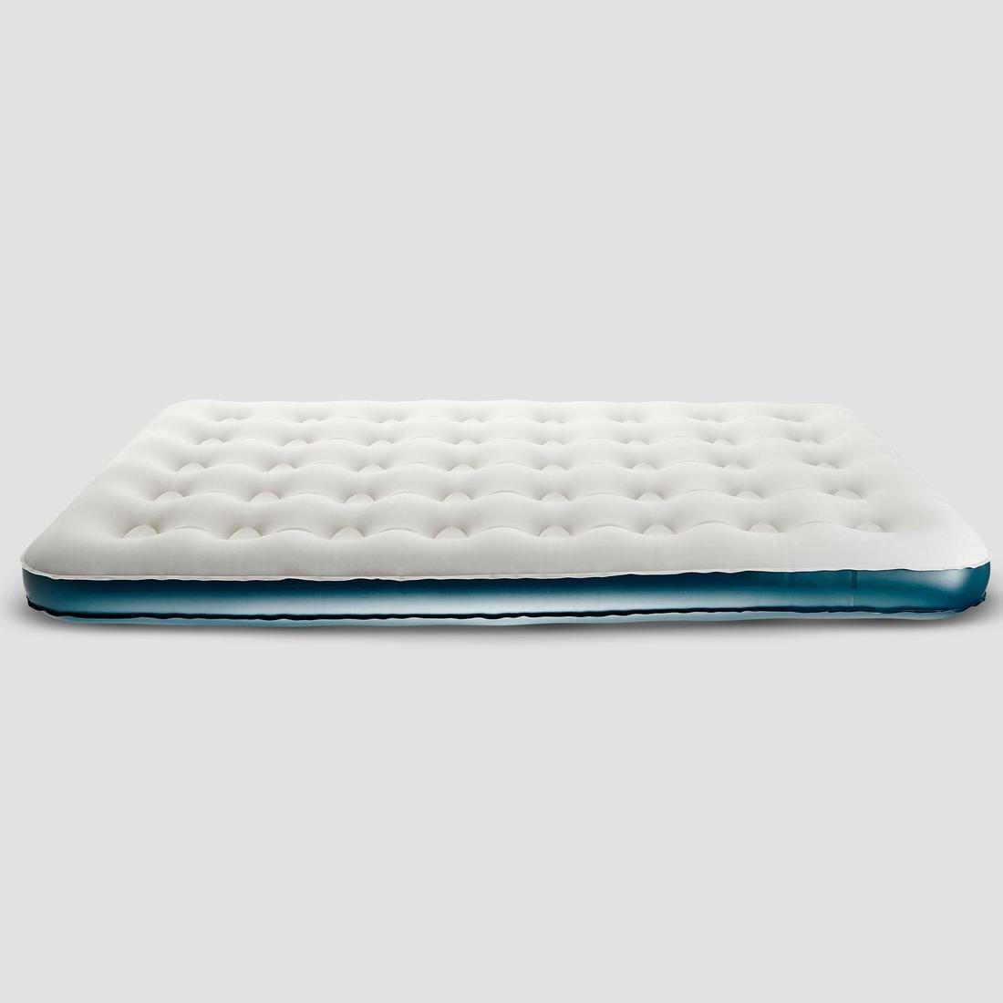 QUECHUA - Double Inflatable Mattress, Putty