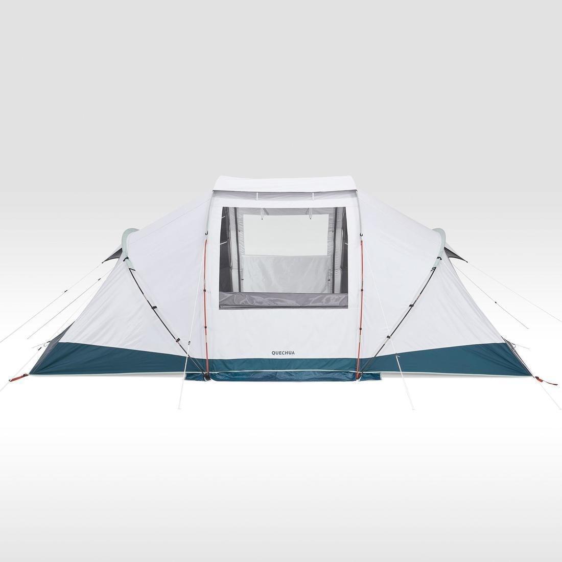 Nature Hiking 4 People 2 Bedrooms Camping Tent With Poles, No Color, large image number 4