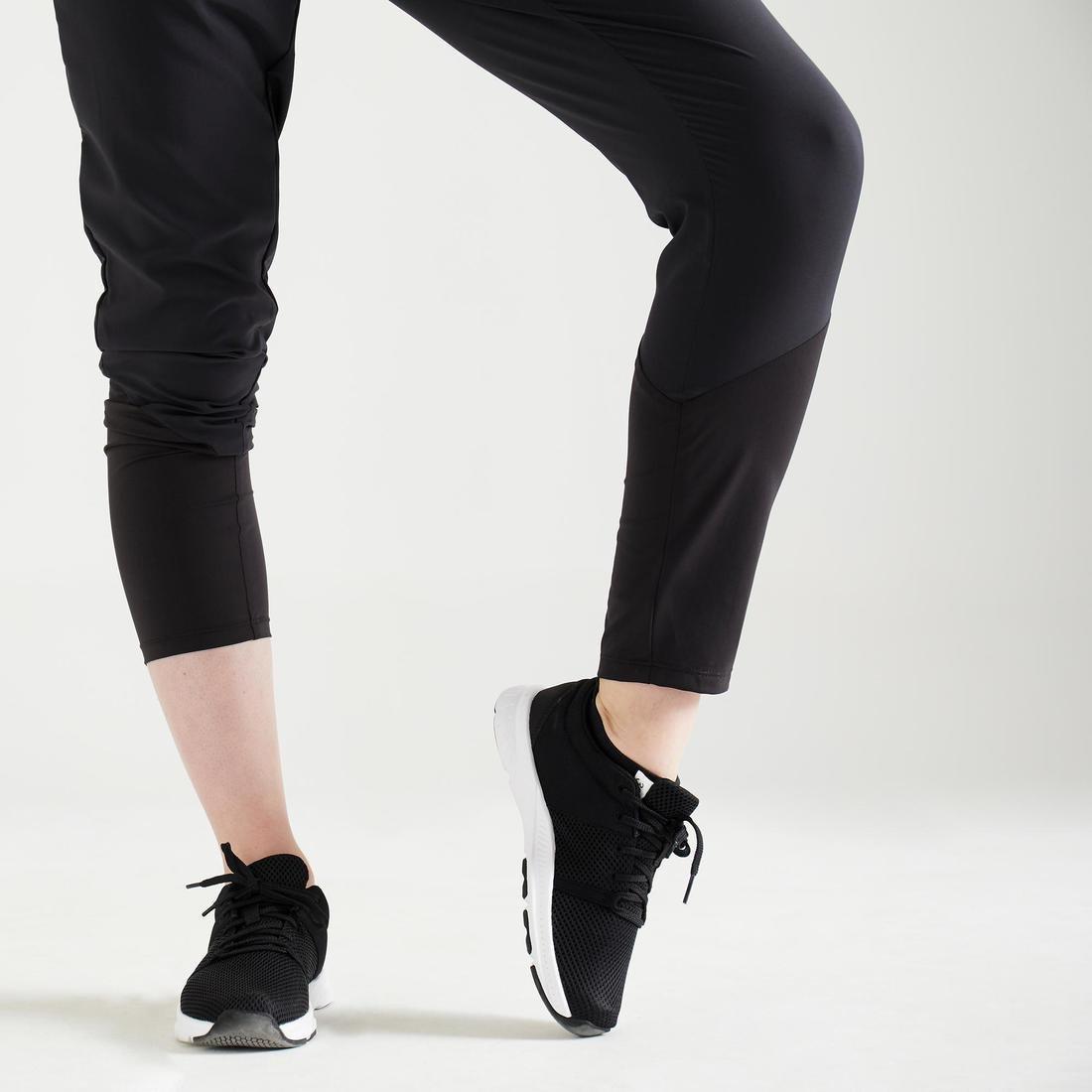 Fitness Carrot-Cut Jogging Bottoms, Black, , large image number 3