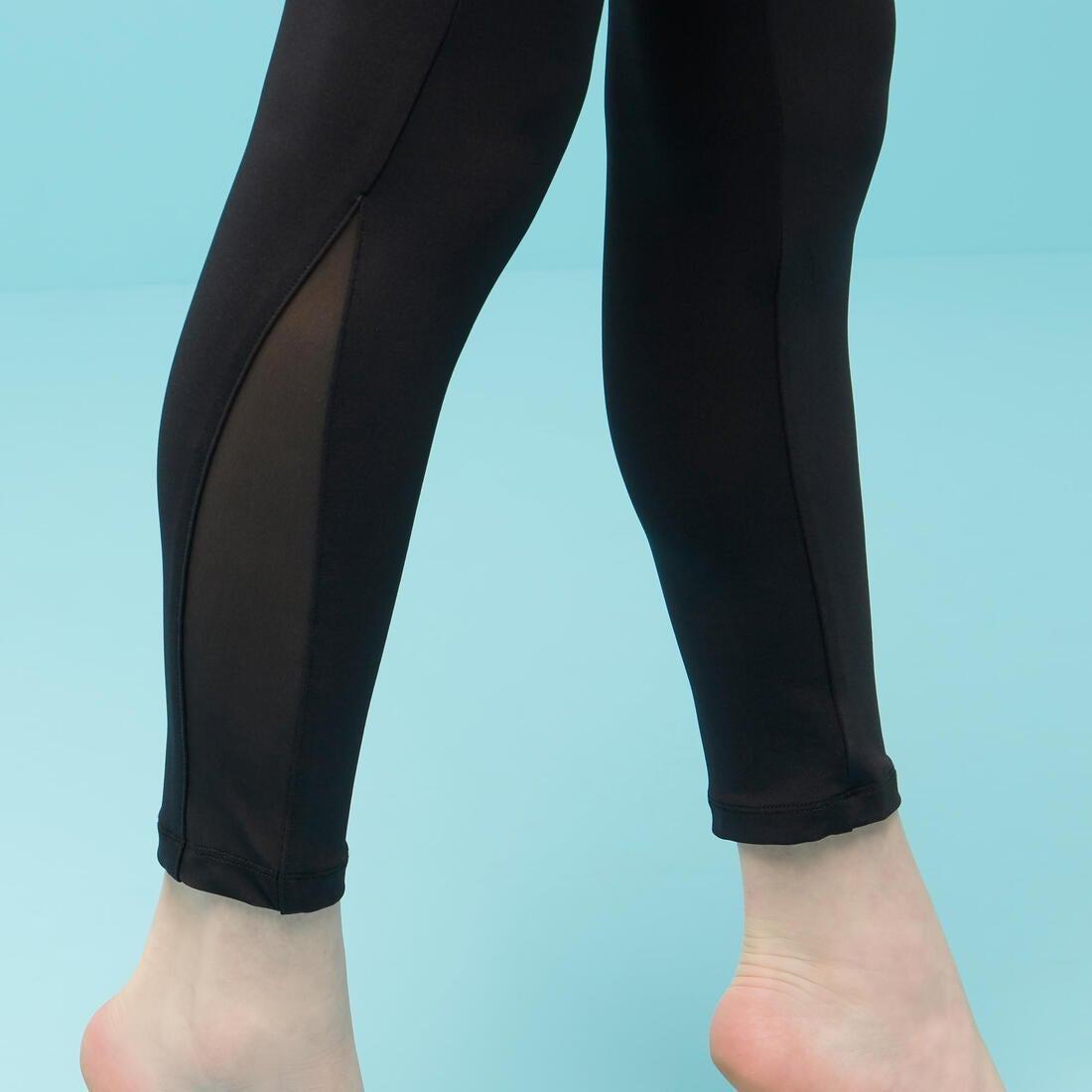 Girls' Artistic Gymnastics Leggings 500 - Black/Sequins, , large image number 5