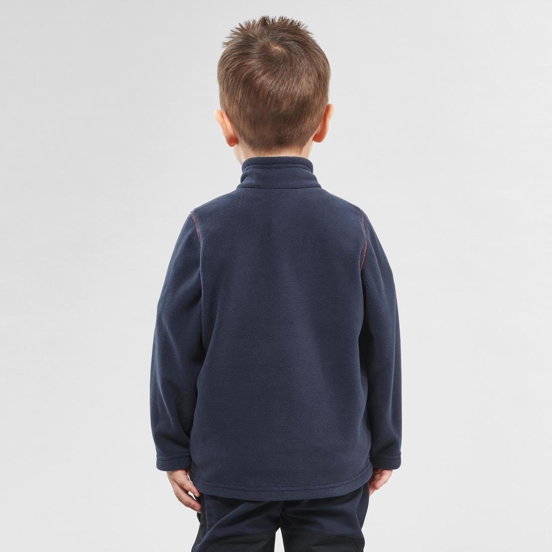 Kids' MH150 Hiking fleece Jacket, Navy, , large image number 5