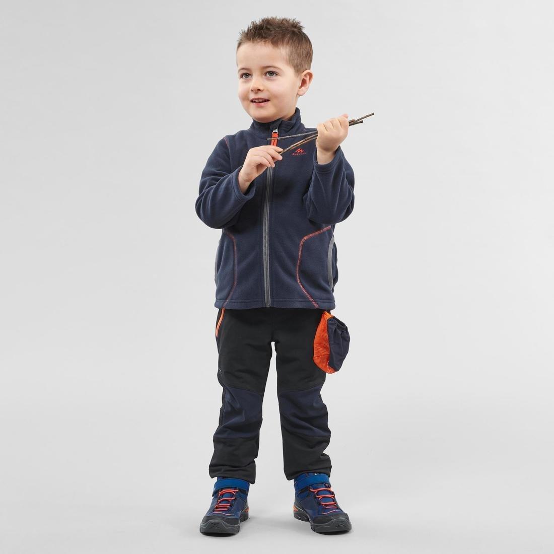 Kids' MH150 Hiking fleece Jacket, Navy, , large image number 6