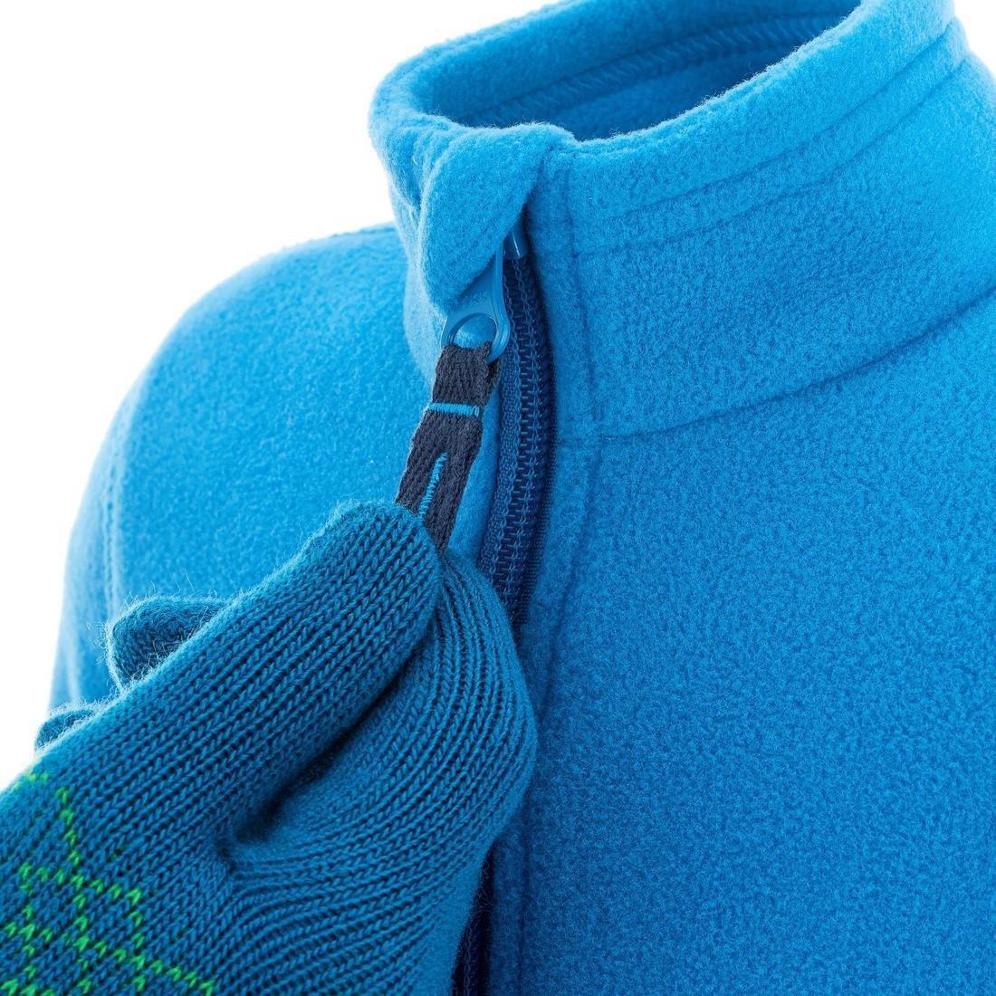 Kids' MH150 Hiking fleece Jacket, Navy, No Color, large image number 7