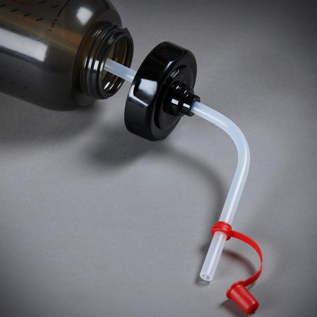 Boxing Water Bottle With Straw, Black, No Color, large image number 5