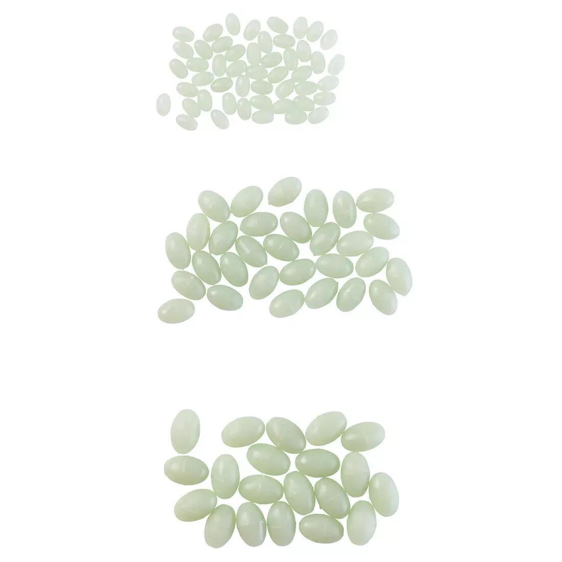 Fishing Surfcasting Hard Bead Set - 100, Phosphorescent, No Color, medium