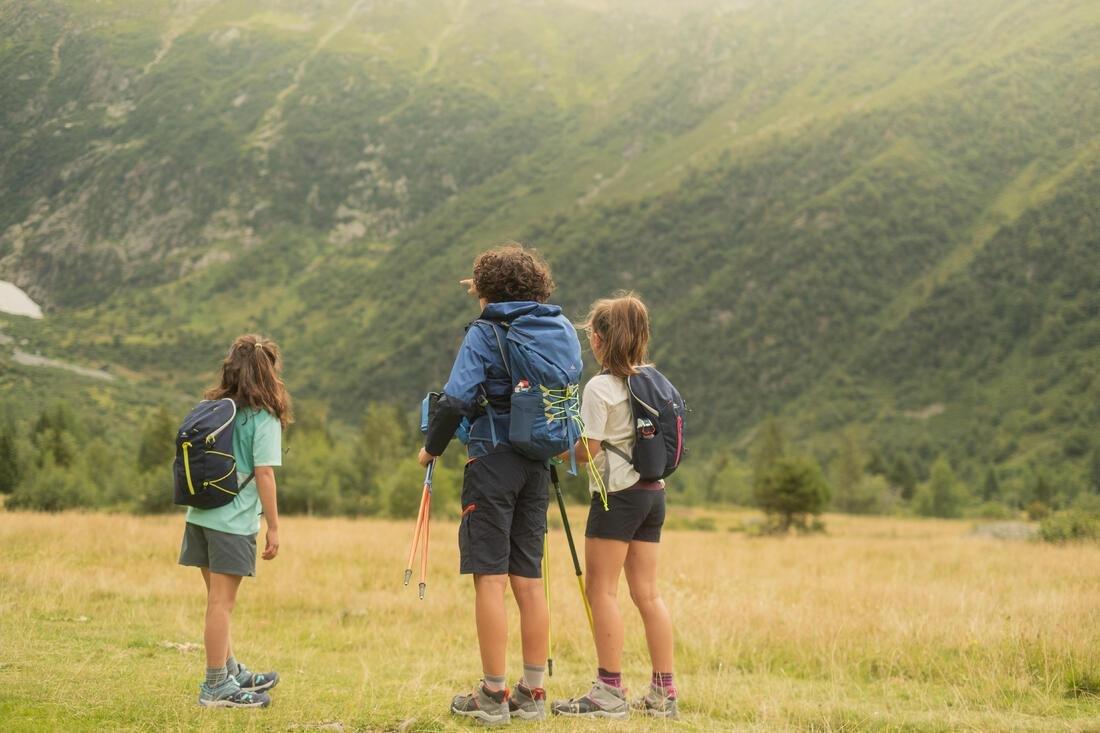 Kids' Hiking Backpack MH100, Navy Blue, No Color, large image number 11