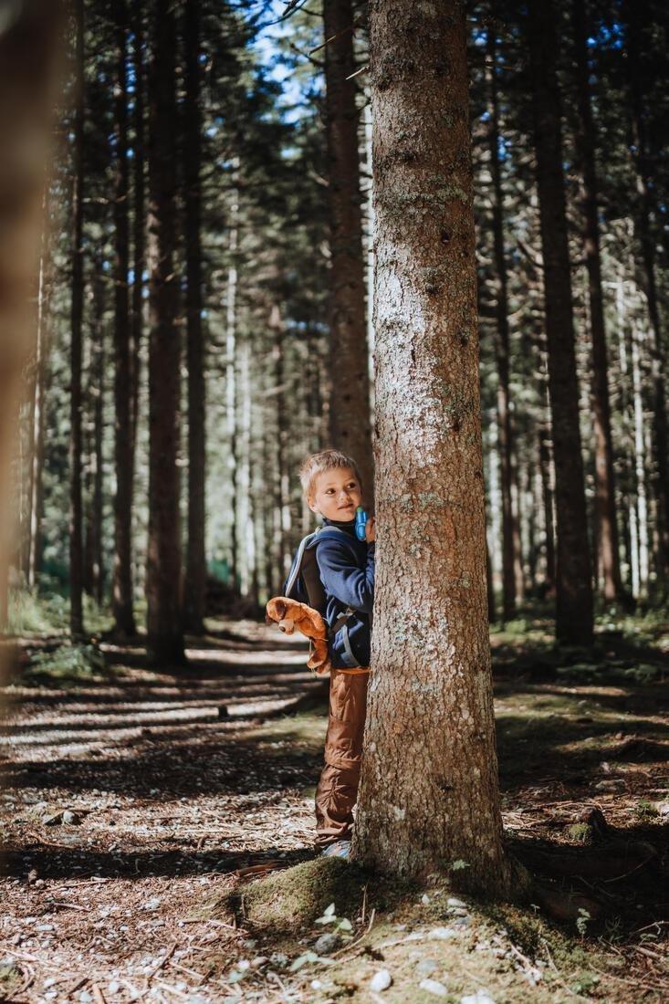 Kids' Hiking Backpack MH100, Navy Blue, No Color, large image number 14