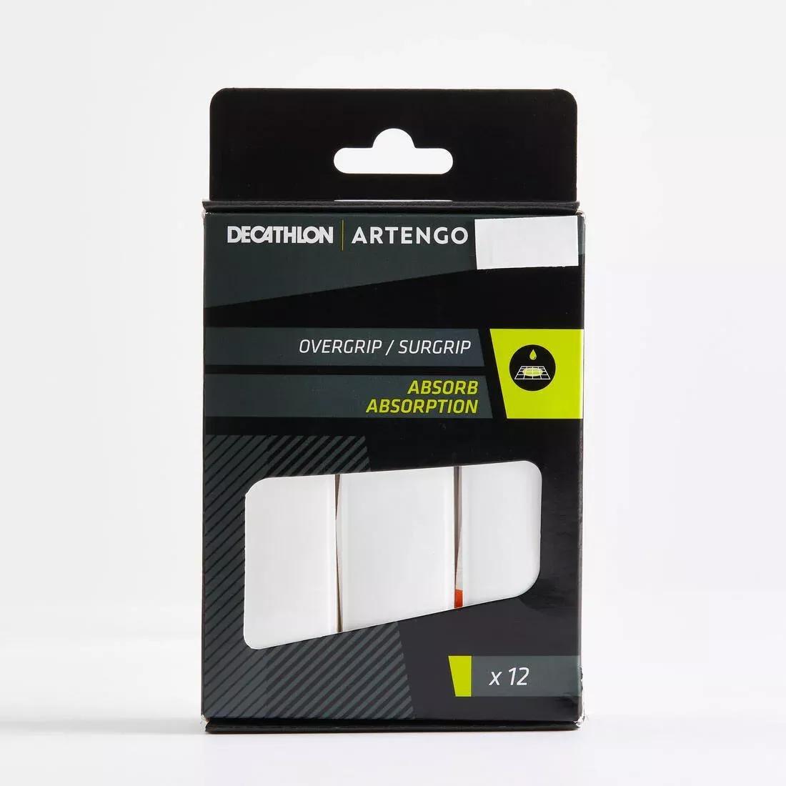 Absorbent Tennis Overgrips 12-Pack, White, No Color, large image number 0