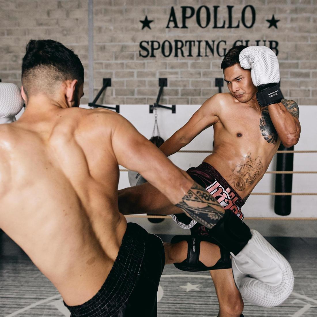 Muay Thai Leather Gloves - 500, Black, No Color, large image number 11