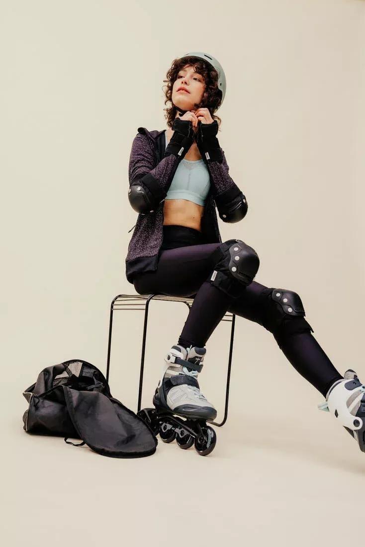 COMET GREY Adult Inline Fitness Skates FIT500 - Ice Grey, No Color, large image number 12