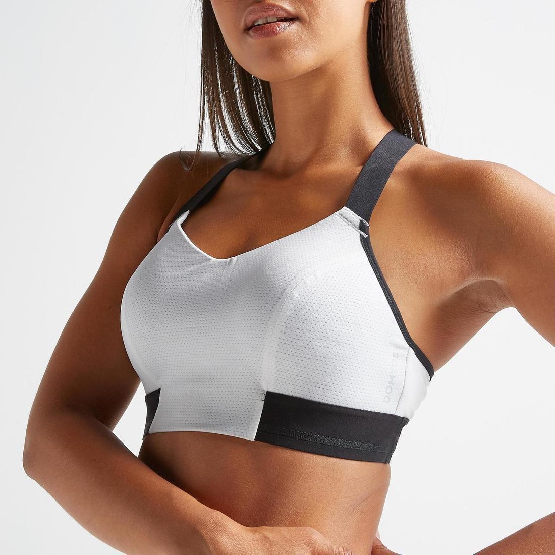 Support Fitness Bra 500, Black, , large image number 12