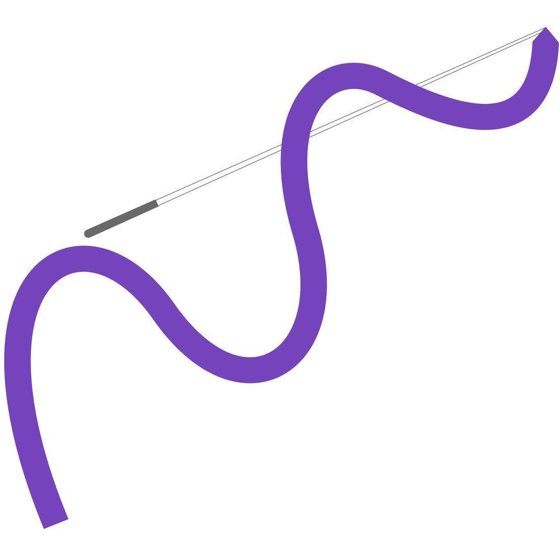 Rhythmic Gymnastics (RG) Ribbon, Customisable, Purple, No Color, large image number 9