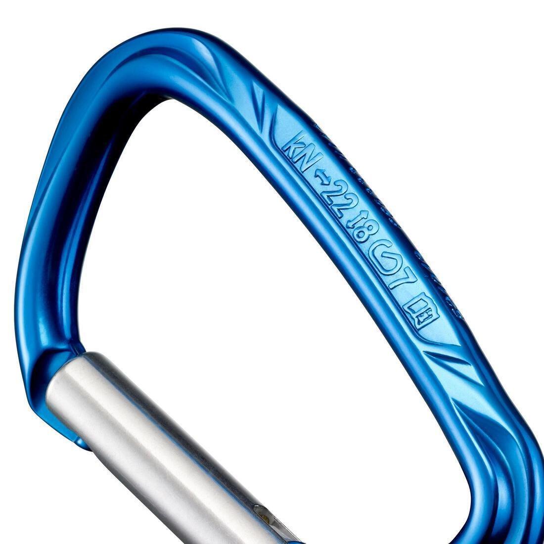 Non-Locking Carabiner - Rocky M Polished, Blue, No Color, large image number 8