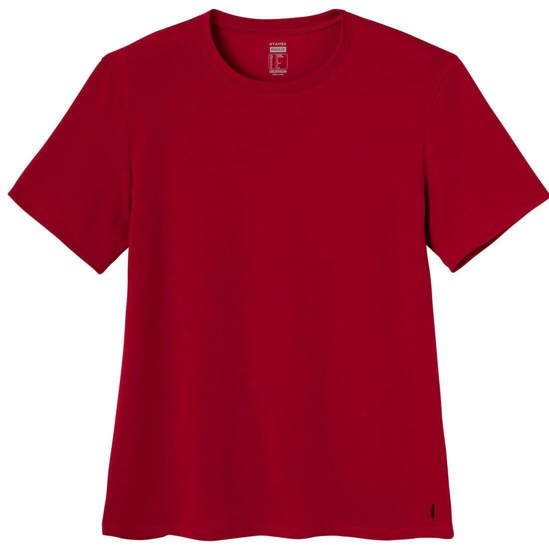 Stretch Cotton Fitness T-Shirt, Garnet Red, , large image number 4