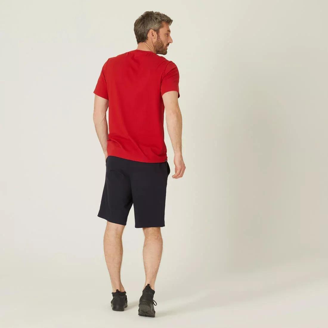 Stretch Cotton Fitness T-Shirt, Garnet Red, , large image number 14