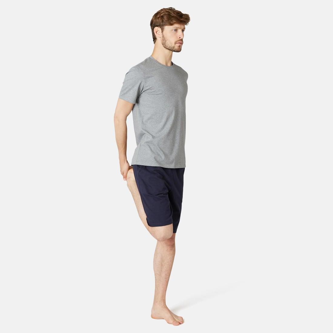 Stretch Cotton Fitness T-Shirt, Grey, , large image number 12