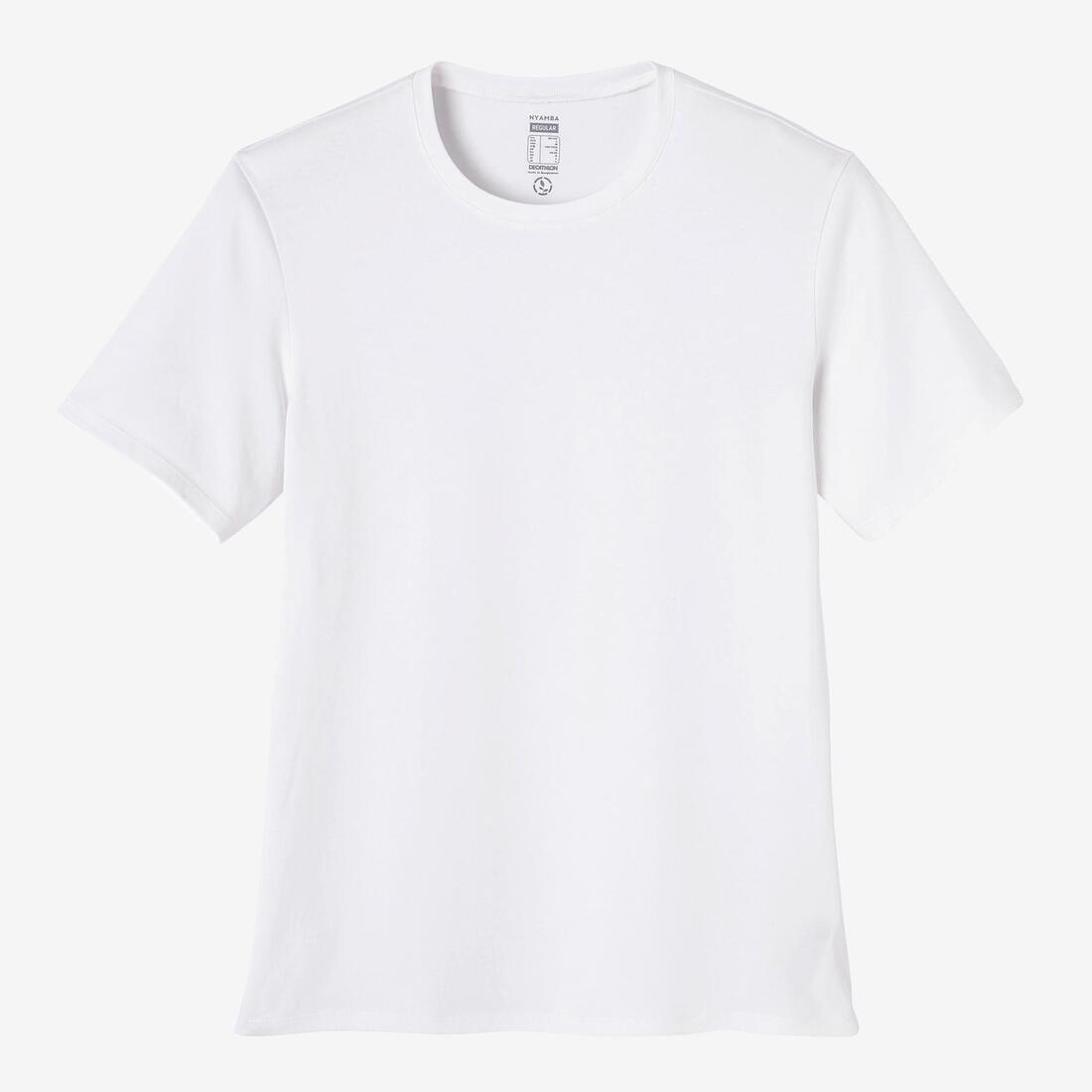 Stretch Cotton Fitness T-Shirt, Blue, , large image number 3