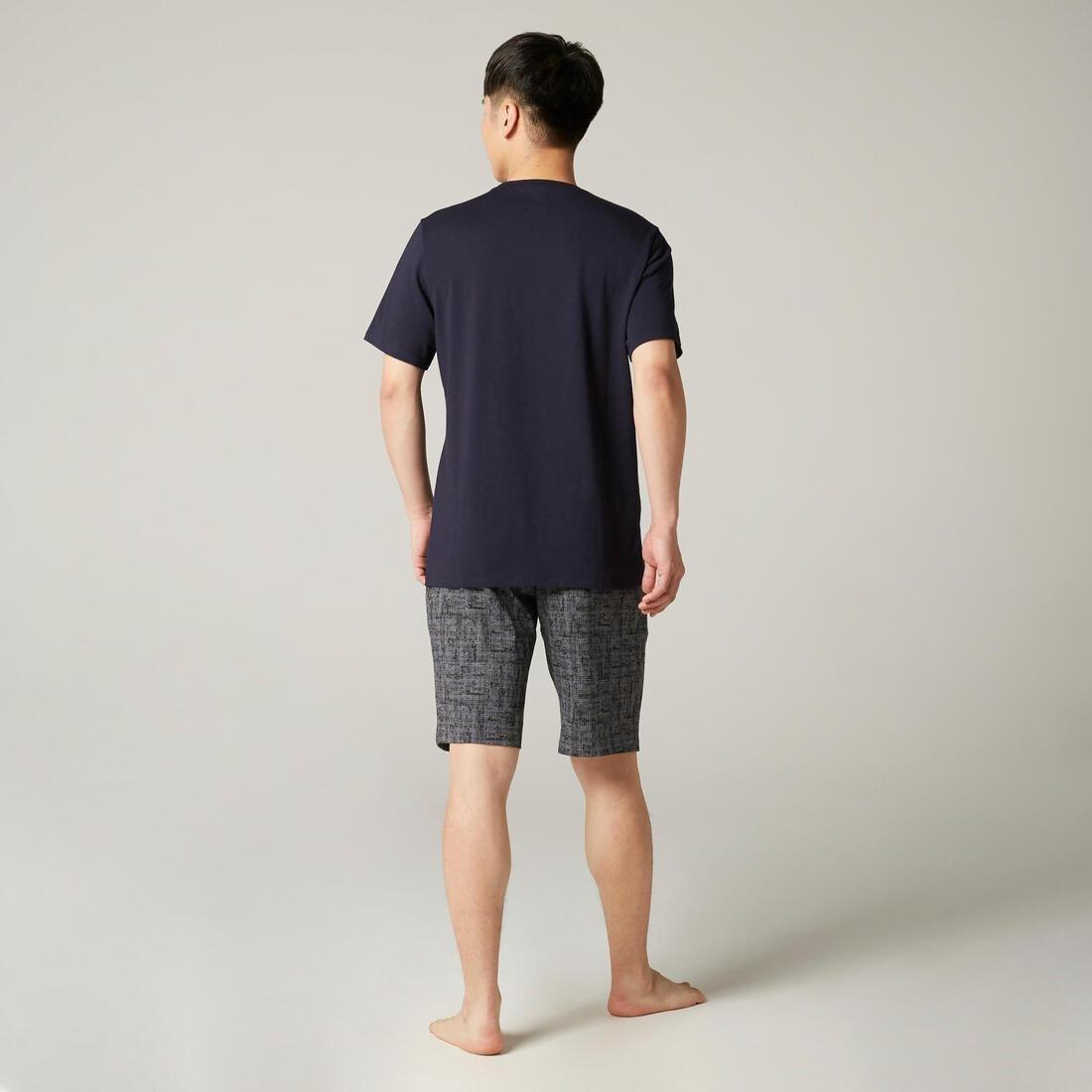 Stretch Cotton Fitness T-Shirt, Blue, , large image number 8
