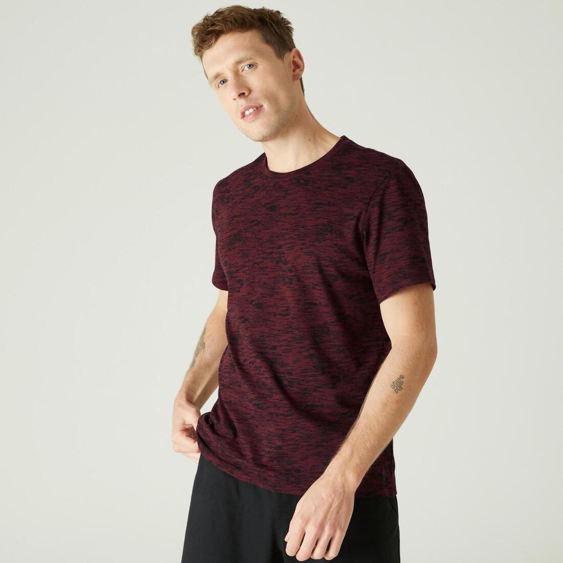 Stretch Cotton Fitness T-Shirt, Blue, , large image number 10