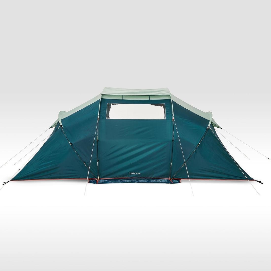 Camping Tent With Poles Arpenaz 4 People 2 Bedrooms, No Color, large image number 5