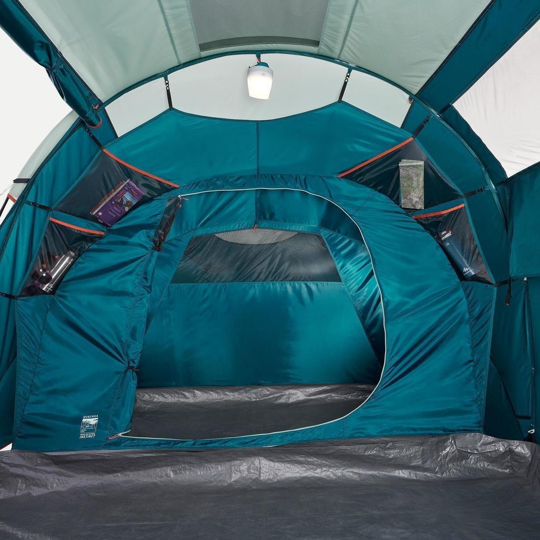 Camping Tent With Poles Arpenaz 4 People 2 Bedrooms, No Color, large image number 11