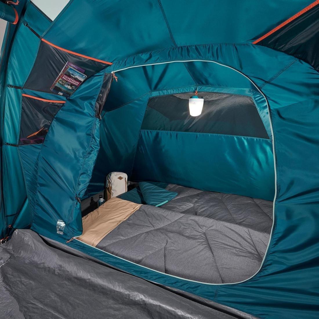 Camping Tent With Poles Arpenaz 4 People 2 Bedrooms, No Color, large image number 12