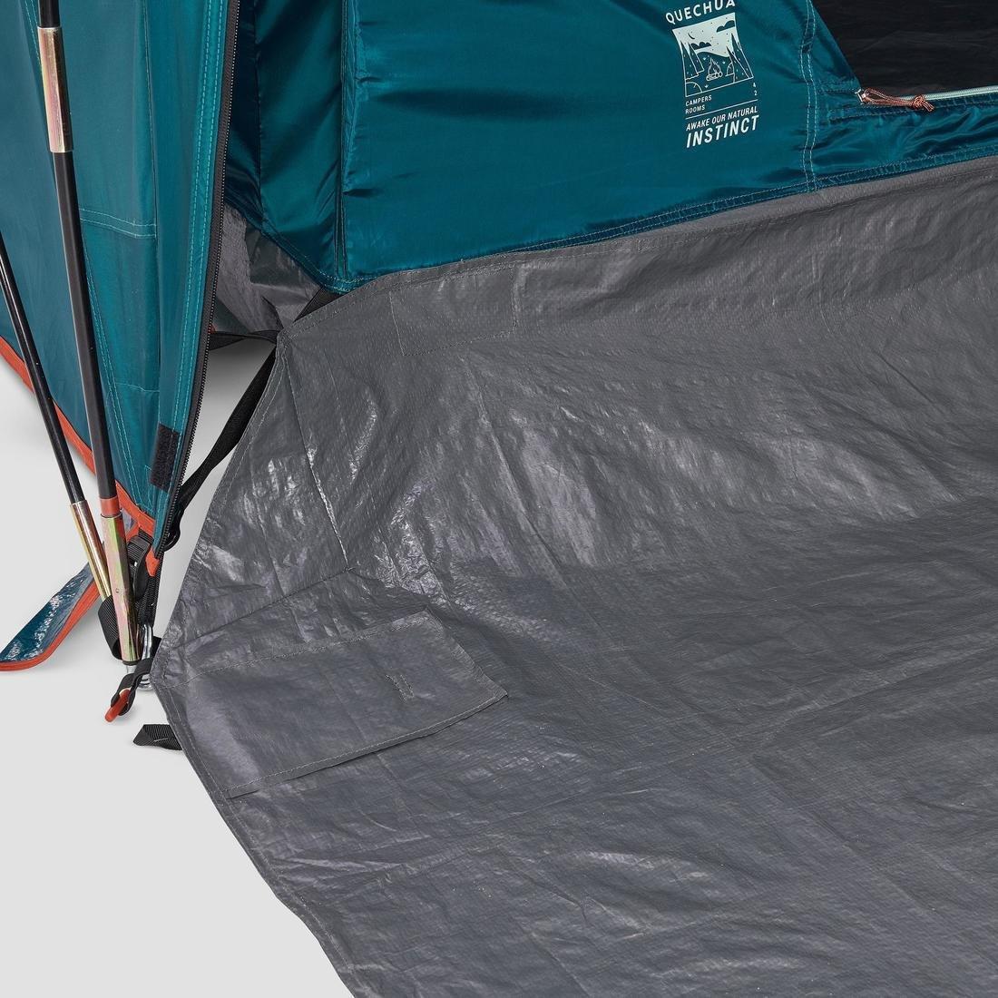 Camping Tent With Poles Arpenaz 4 People 2 Bedrooms, No Color, medium
