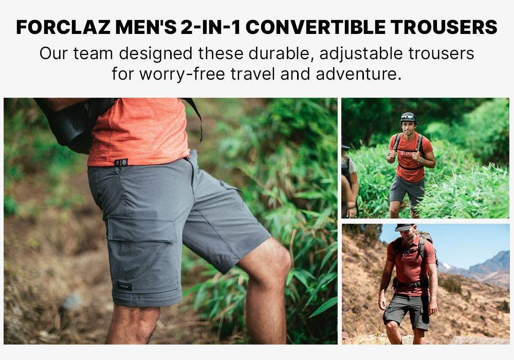 Men's Convertible Travel Trousers, Grey, , large image number 18