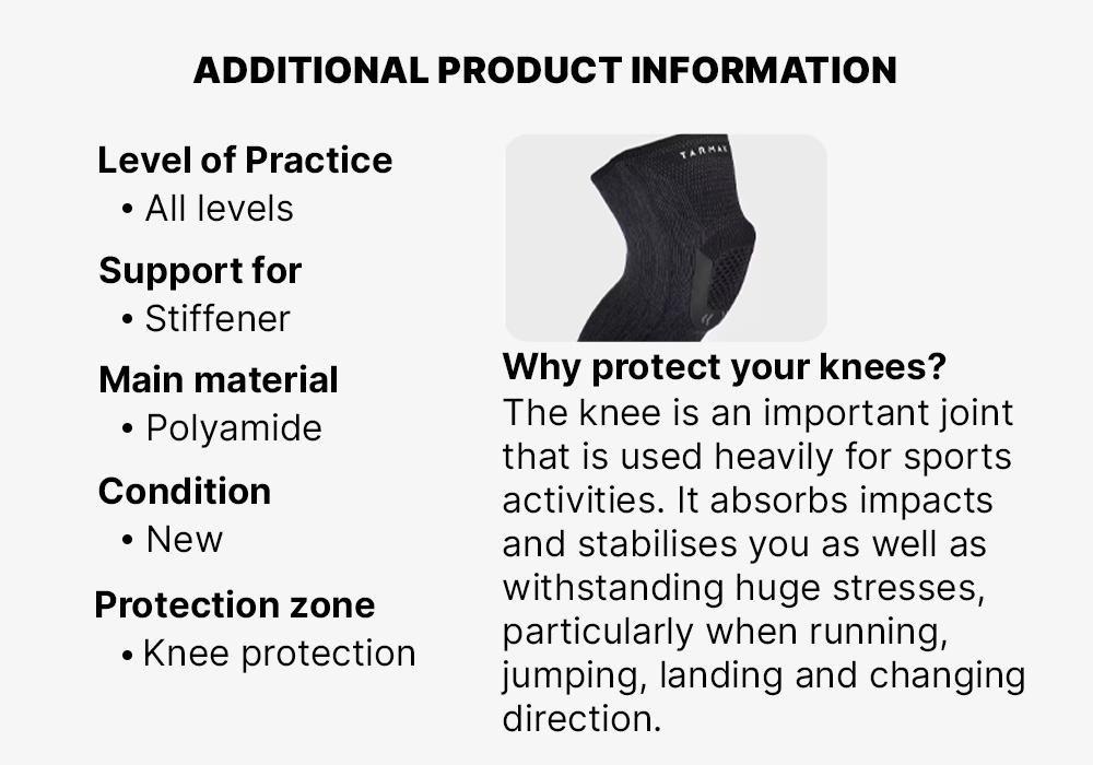 Adult Right/Left Kneecap Brace Strong 100 - Black, No Color, large image number 1