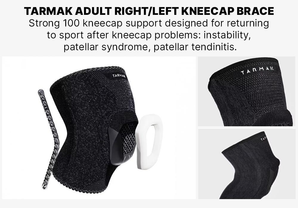 Adult Right/Left Kneecap Brace Strong 100 - Black, No Color, large image number 3