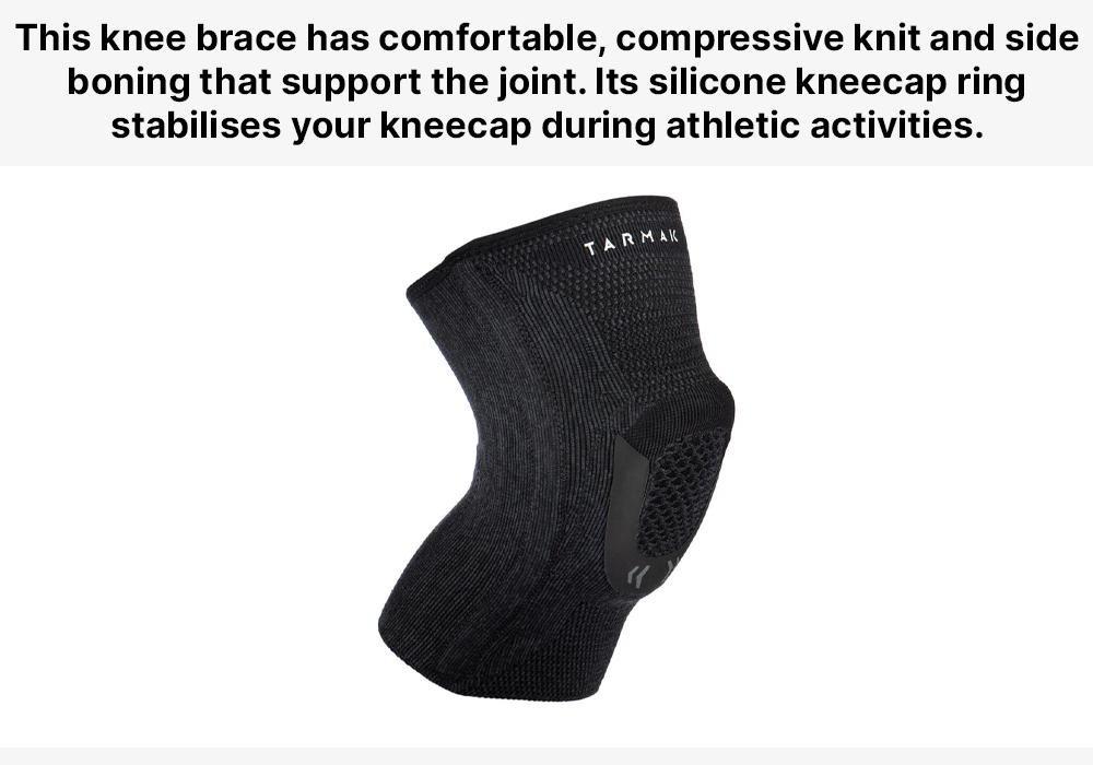 Adult Right/Left Kneecap Brace Strong 100 - Black, No Color, large image number 4