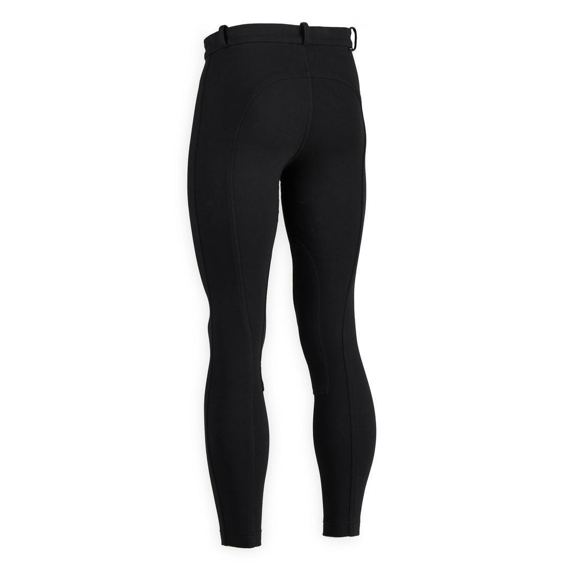 FOUGANZA - 100 Horse Riding Jodhpurs, Black