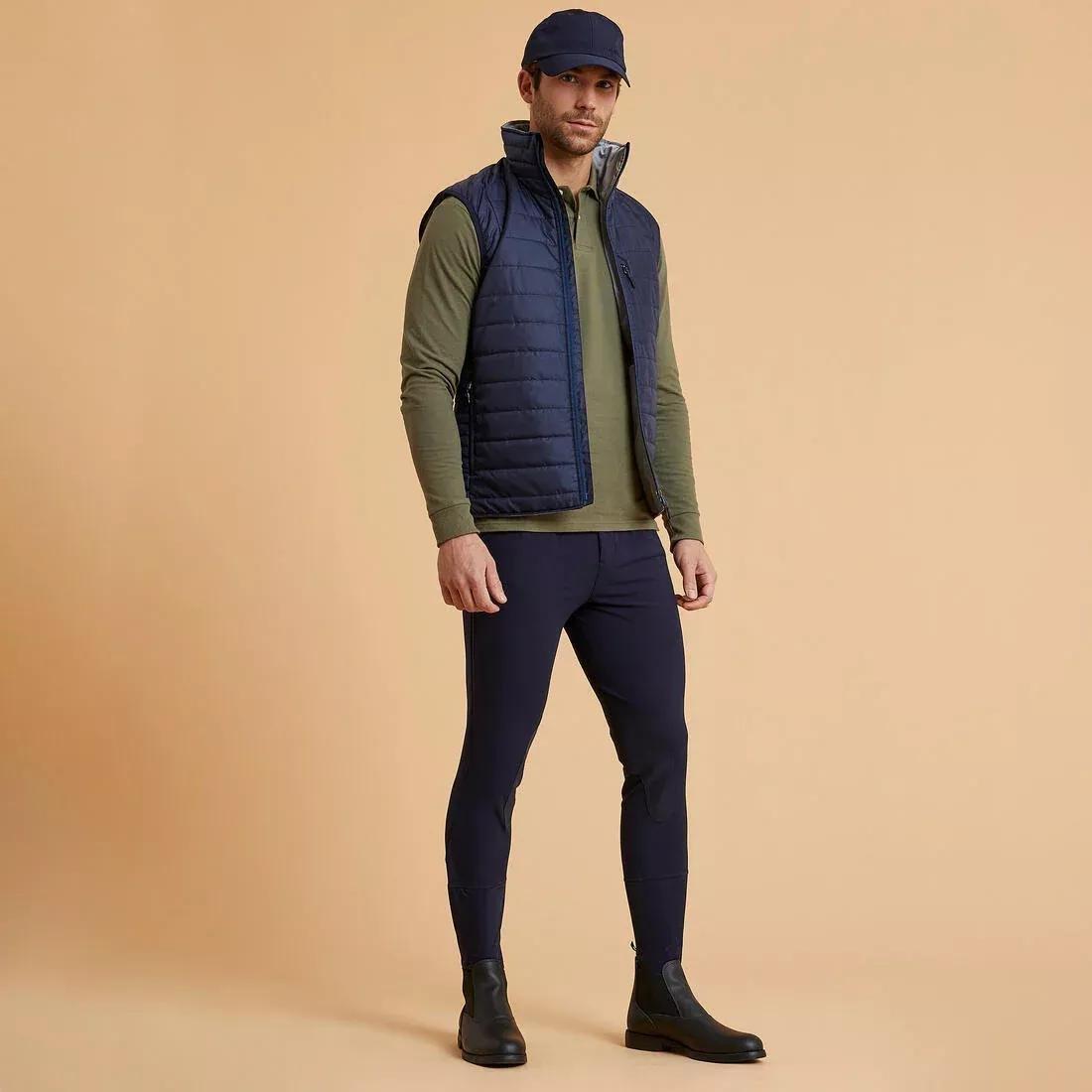 Men Horse Riding Jodhpurs - 500, Navy, , large image number 1