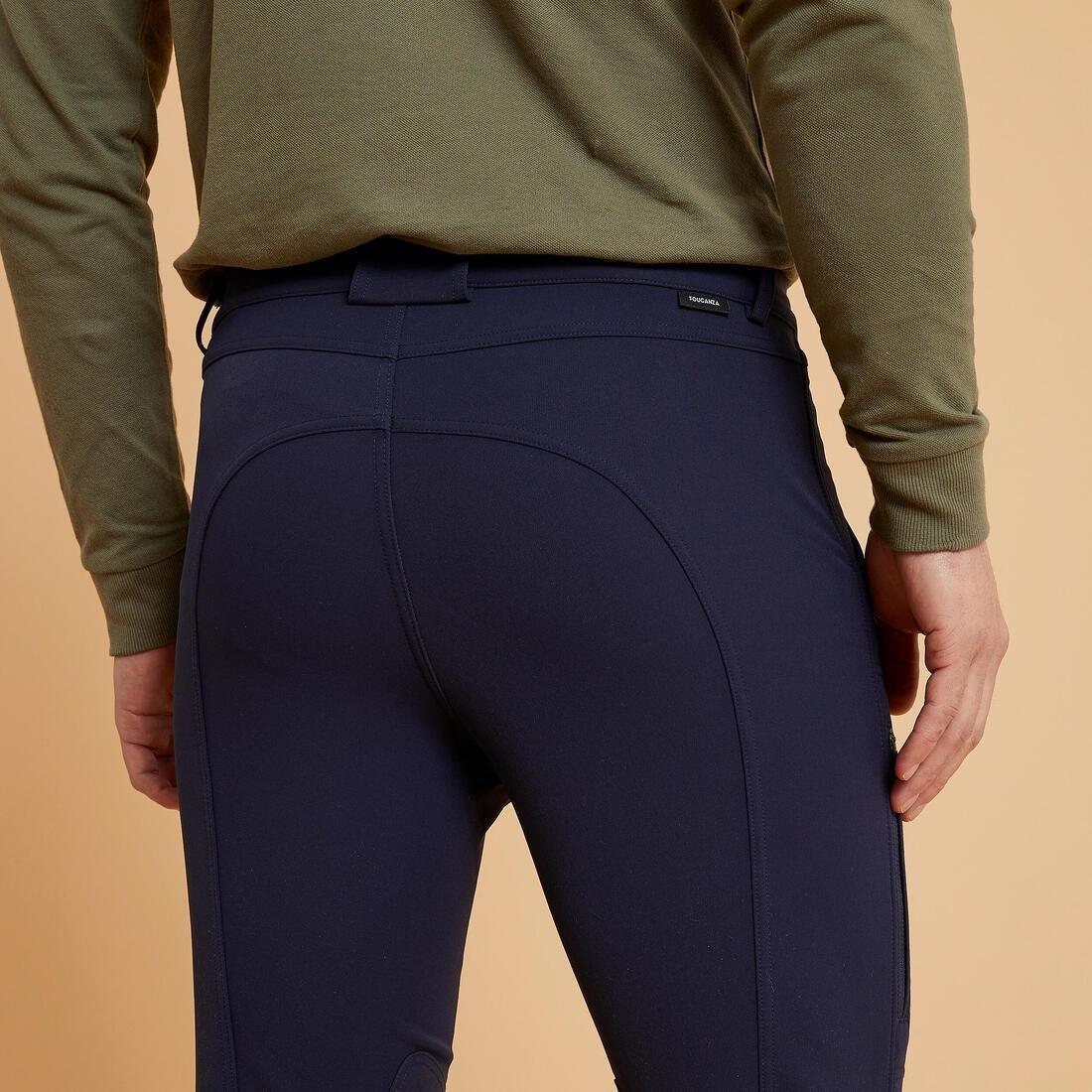 Men Horse Riding Jodhpurs - 500, Navy, , large image number 2