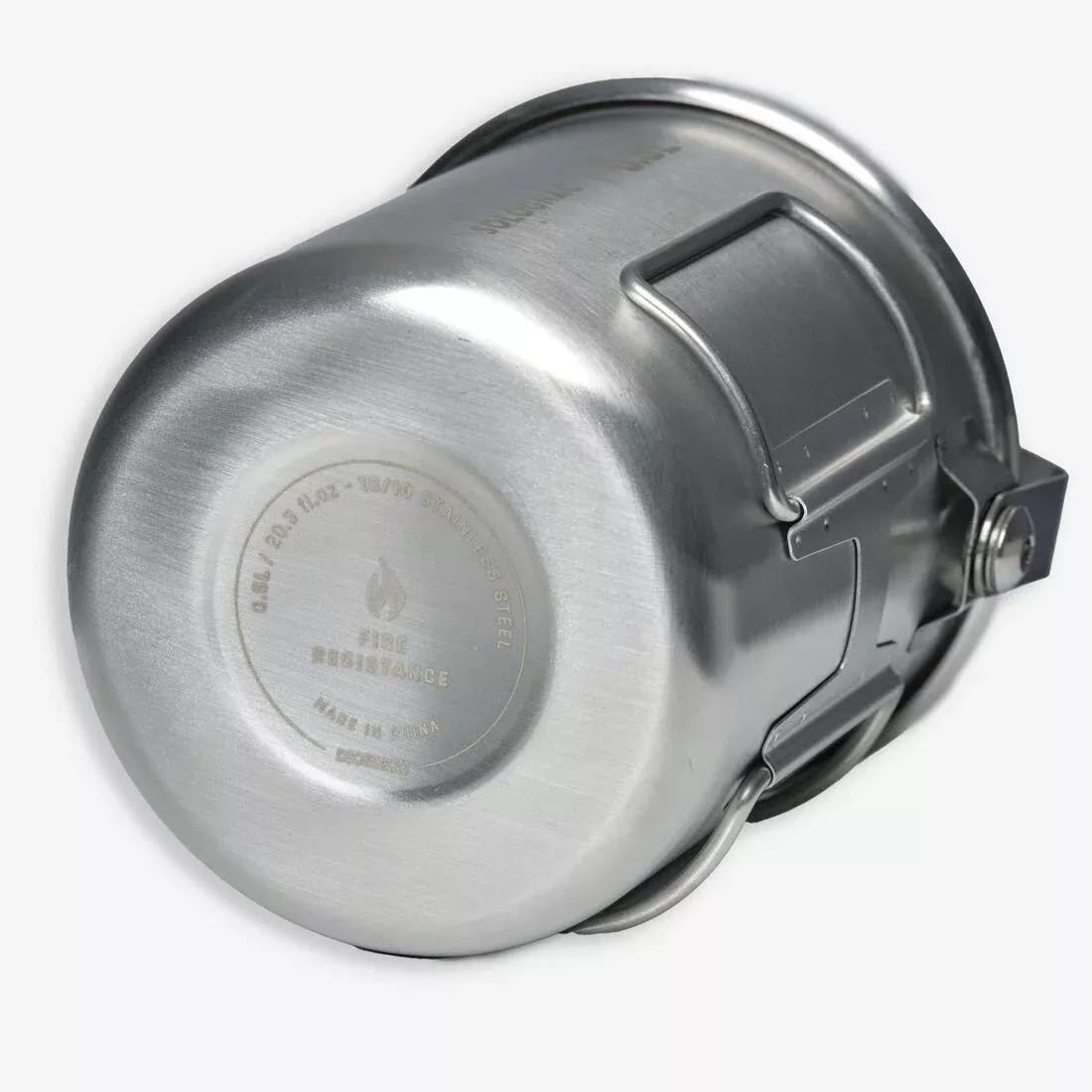Mug 60 c L (0.6 L) Bushcraft Bivouac Stainless Steel, Grey, No Color, medium