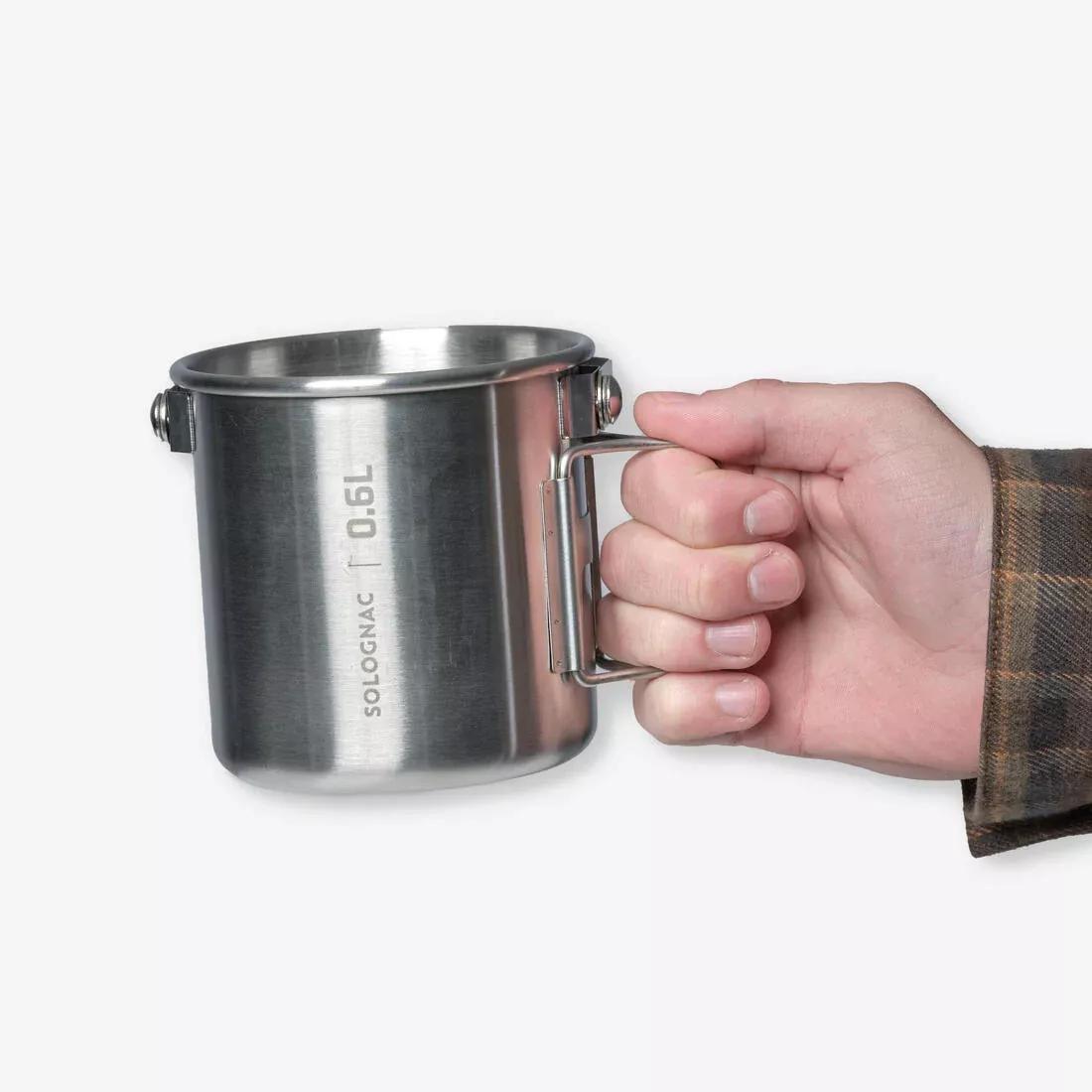 Mug 60 c L (0.6 L) Bushcraft Bivouac Stainless Steel, Grey, No Color, large image number 5