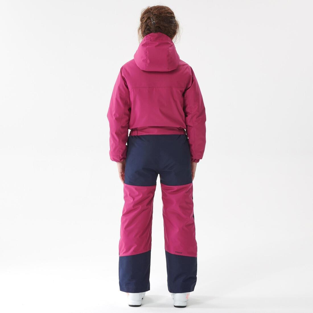 Kids Girls Warm And Waterproof Ski Suit - 100, Pink, , large image number 1