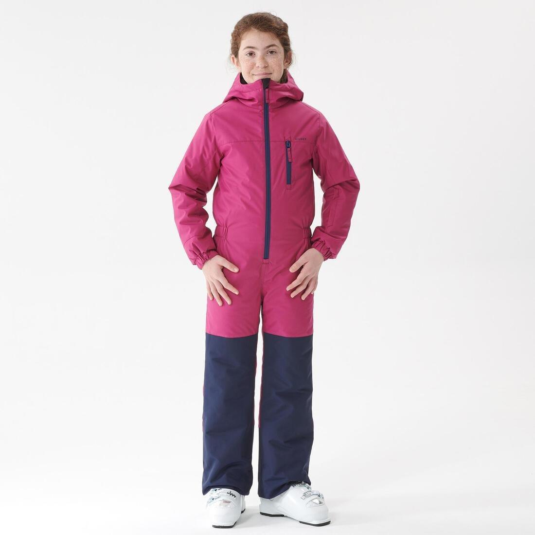 Kids Girls Warm And Waterproof Ski Suit - 100, Pink, , large image number 2