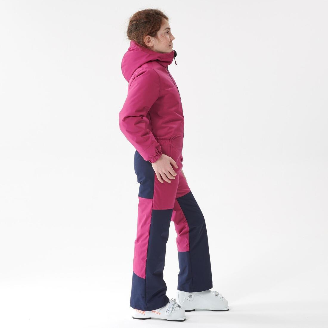 Kids Girls Warm And Waterproof Ski Suit - 100, Pink, , large image number 3