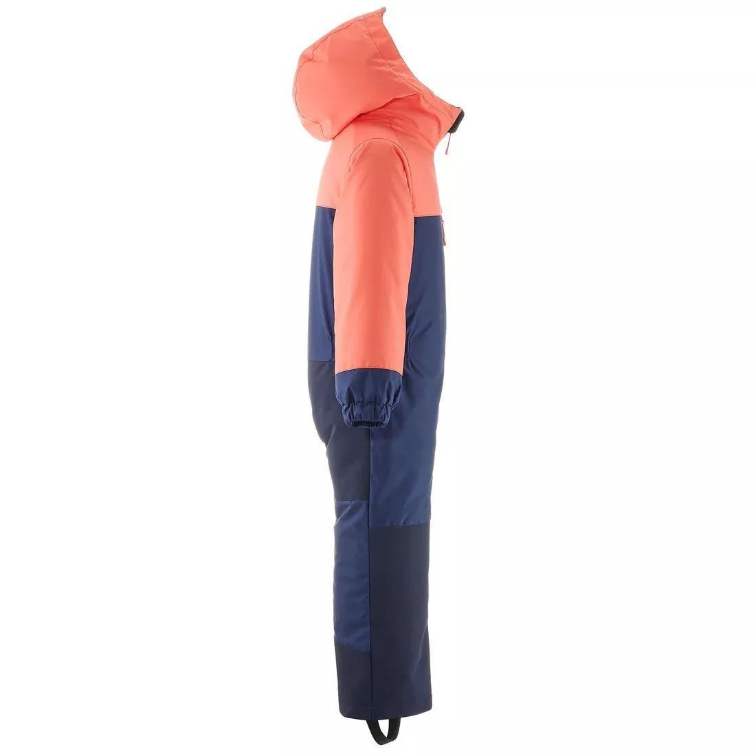 Kids Warm And Waterproof Ski Suit - 100 Coral, Blue, No Color, large image number 4