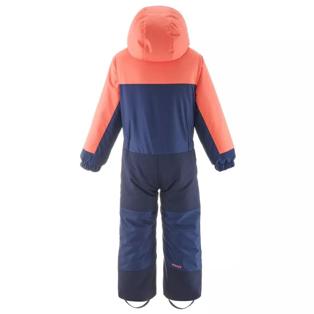 Kids Warm And Waterproof Ski Suit - 100 Coral, Blue, No Color, large image number 5