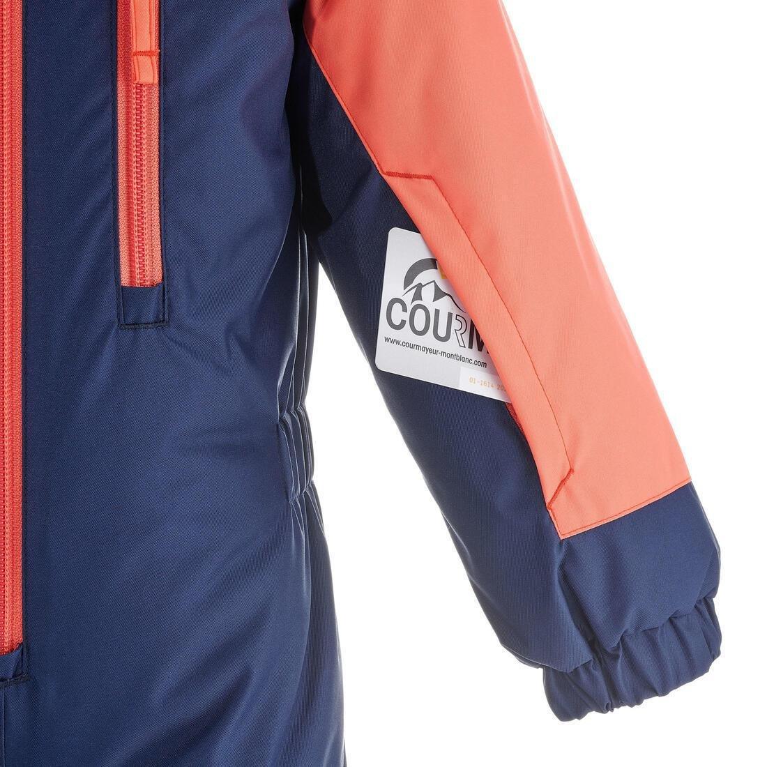 Kids Warm And Waterproof Ski Suit - 100 Coral, Blue, No Color, large image number 6