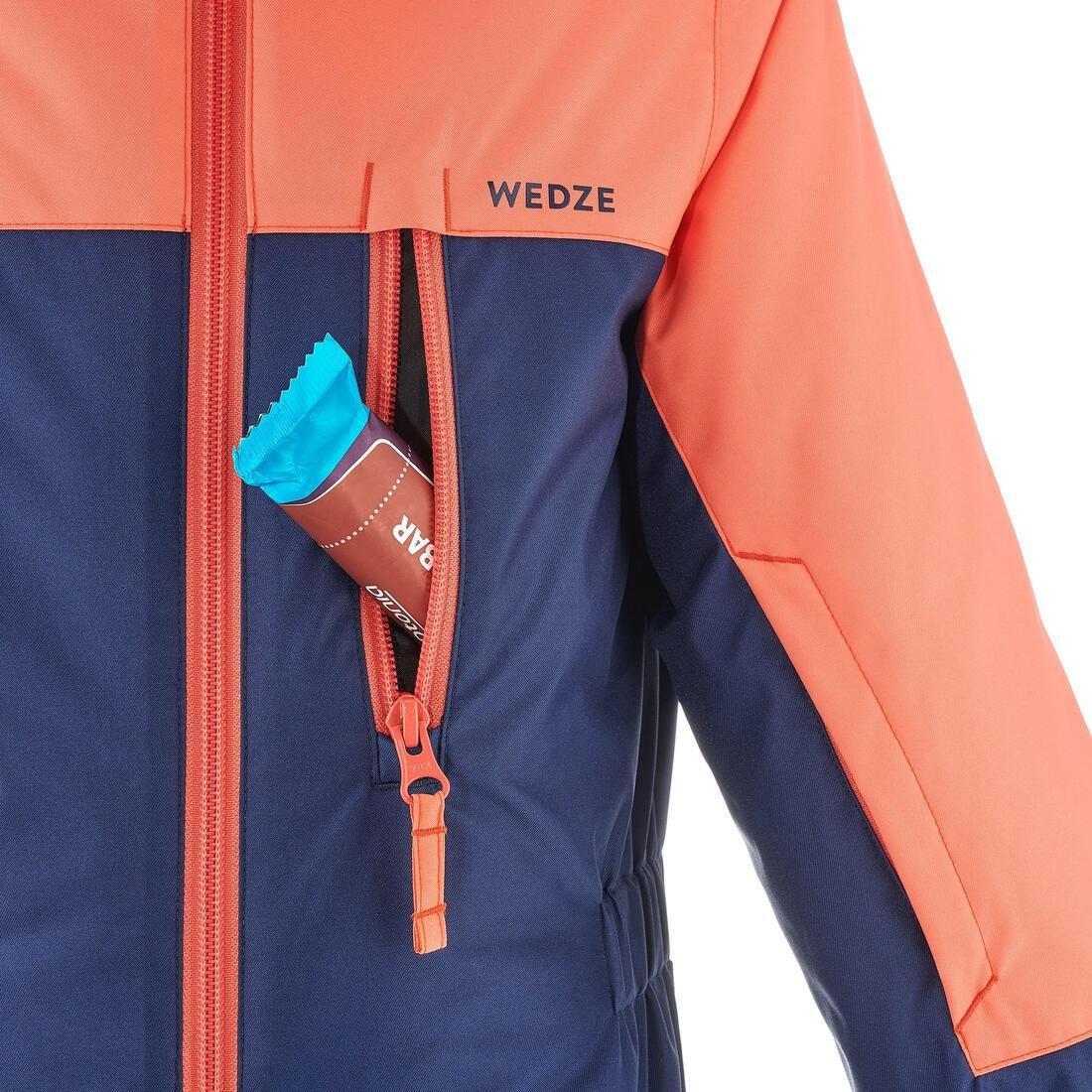 Kids Warm And Waterproof Ski Suit - 100 Coral, Blue, No Color, large image number 8