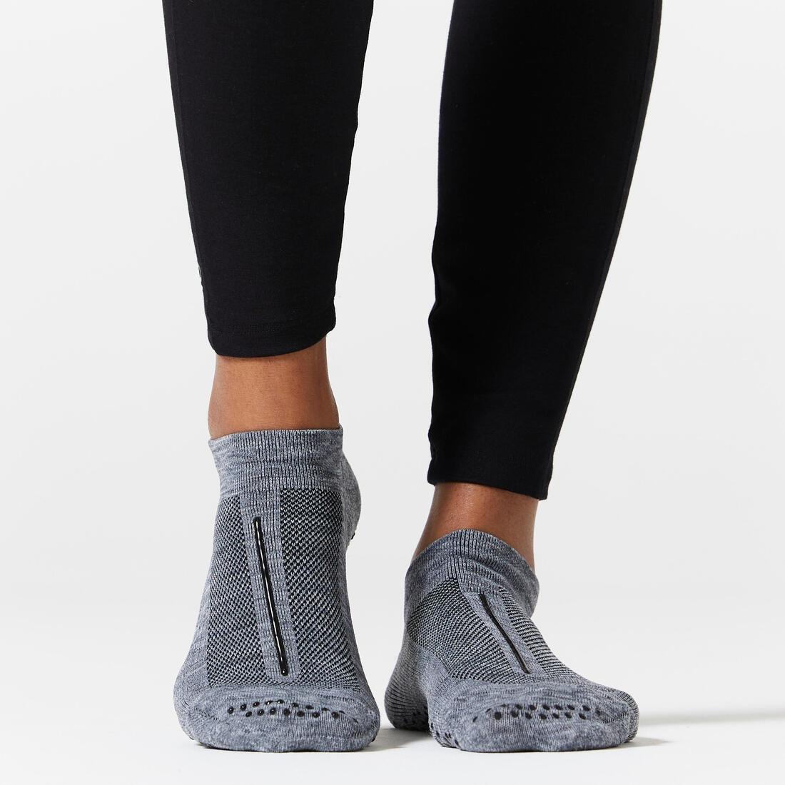 Non-SlipFitness Breathable Socks, Grey, No Color, large image number 8