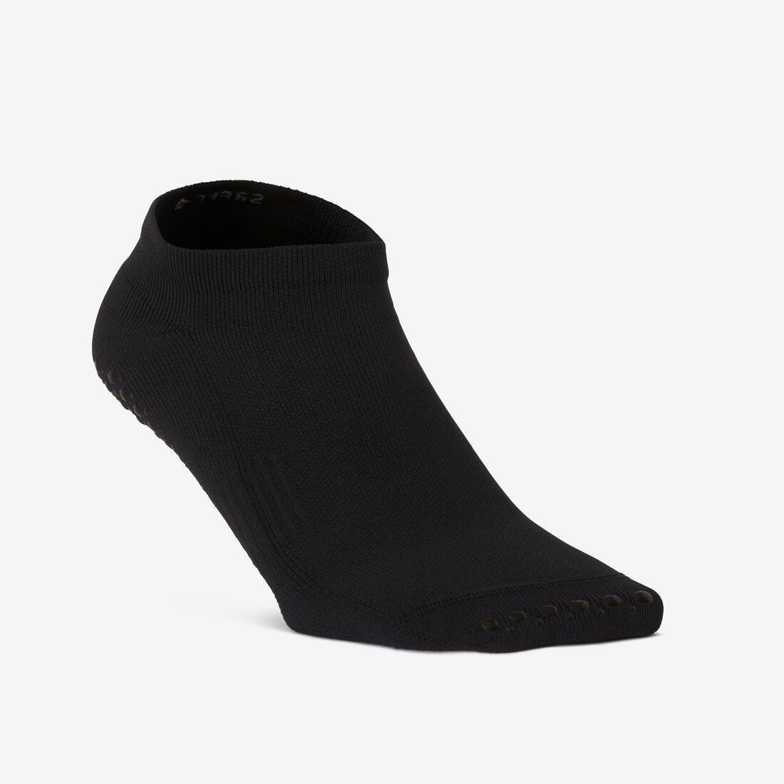 DOMYOS - Non-SlipFitness Breathable Socks, Black