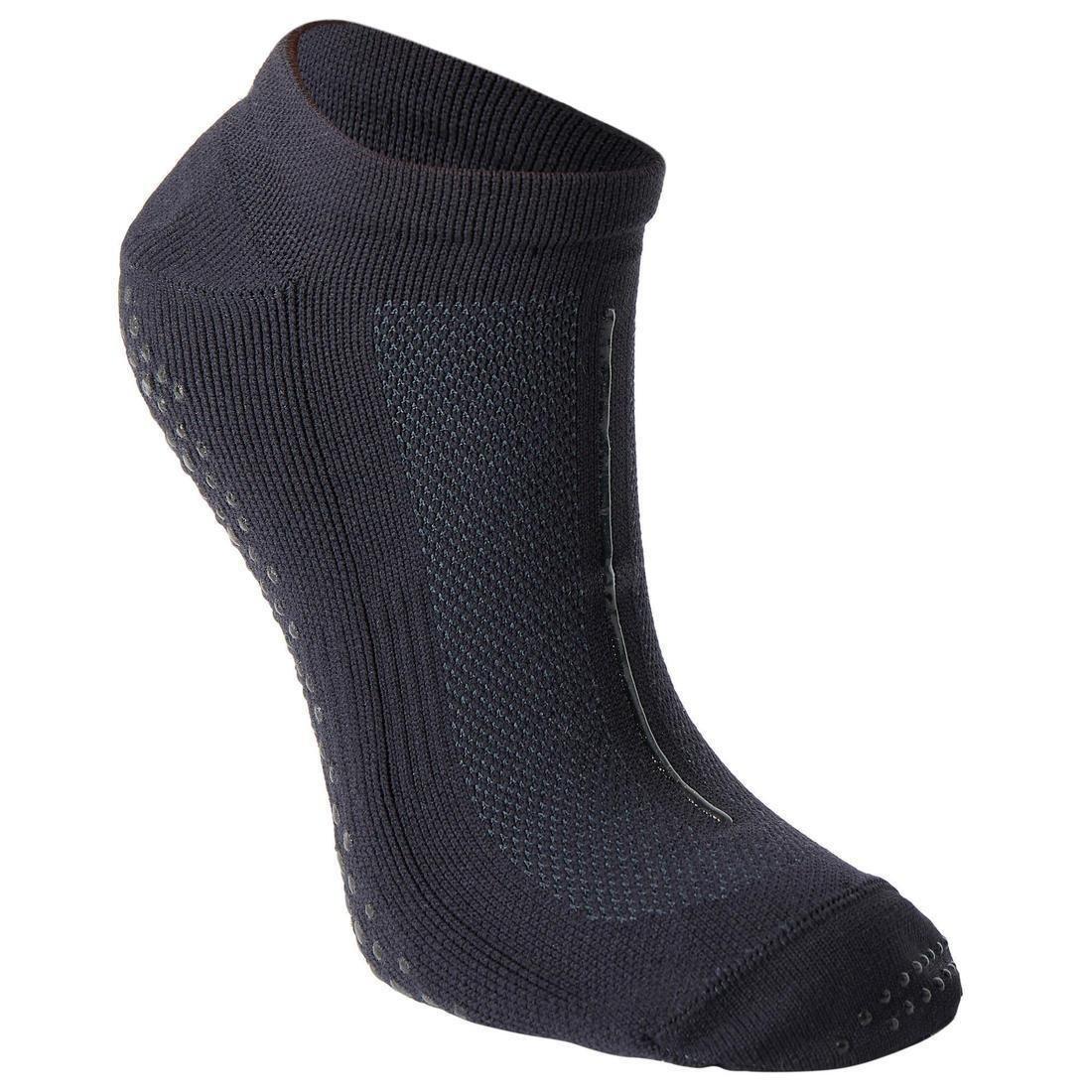 DOMYOS - Non-SlipFitness Breathable Socks, Black