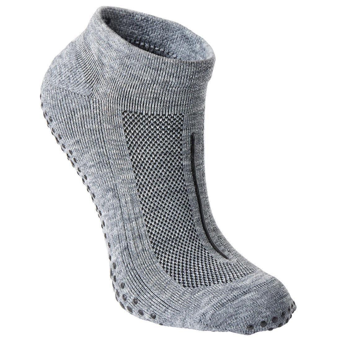 DOMYOS - Non-SlipFitness Breathable Socks, Black