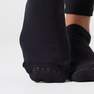 DOMYOS - Non-SlipFitness Breathable Socks, Black